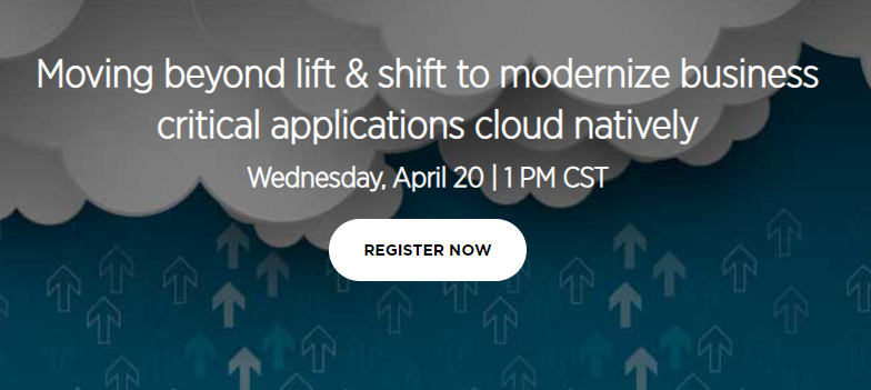 Featured image of post Webinar | Apr 20 | Moving Beyond Lift and Shift